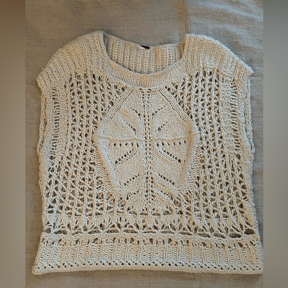 Free People Cream Knit Sweater - Picture 5 of 10